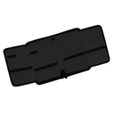 Double Synthetic Leather Brush Case Black