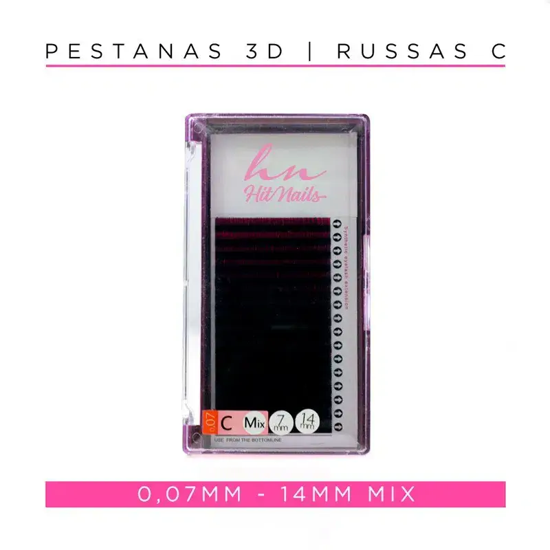 3D/Russian Lashes C 0.07mm Mix Black Purple